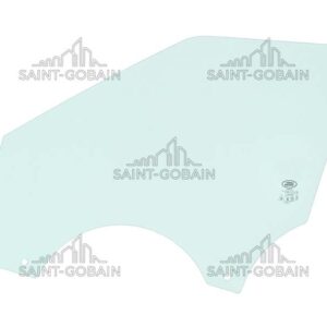 LH FRONT DOOR GLASS GREEN (2 HOLES) SEKURIT